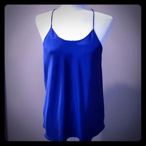 Spaghetti strap t back tank top